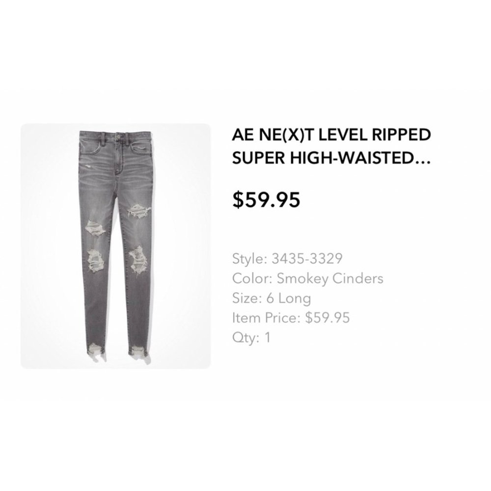 AMERICAN EAGLE Next Level Stretch Super Hi-Rise Jegging